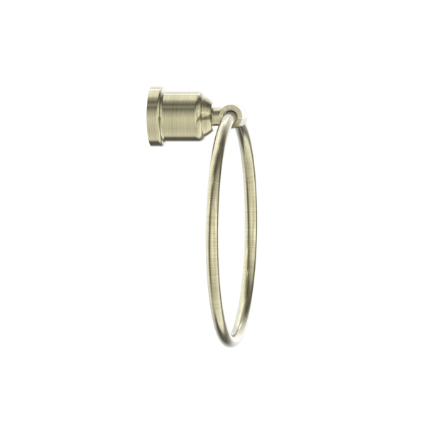 Nero York Towel Ring Aged Brass
