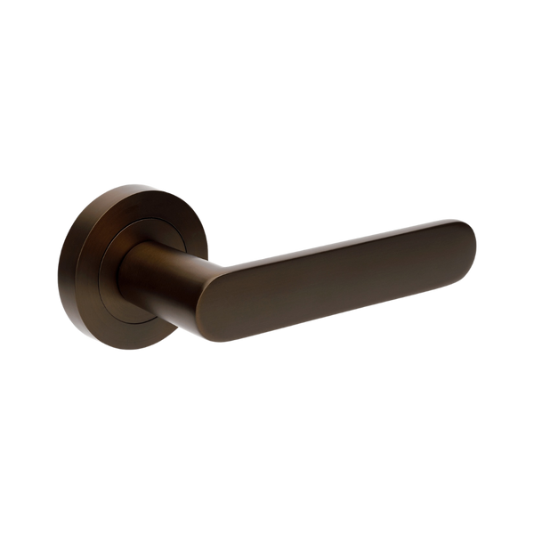 Zanda Duke Integrated Privacy Lever Set Door Handle Ember Bronze