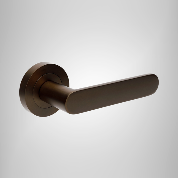 Zanda Duke Integrated Privacy Lever Set Door Handle Ember Bronze