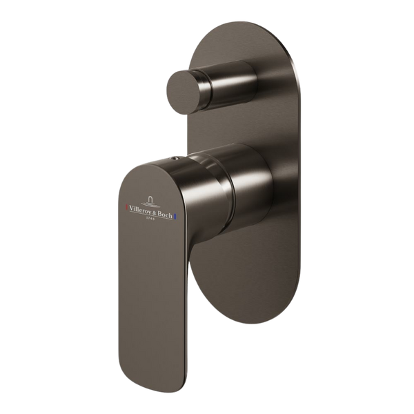 Villeroy & Boch O.Novo Diverter Mixer Gunmetal (Trim Kit Only)
