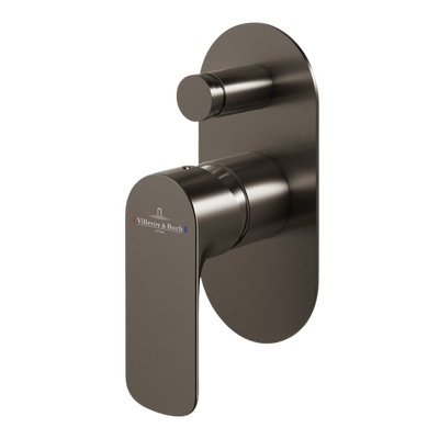 Villeroy & Boch O.Novo Diverter Mixer Gunmetal (Trim Kit Only)