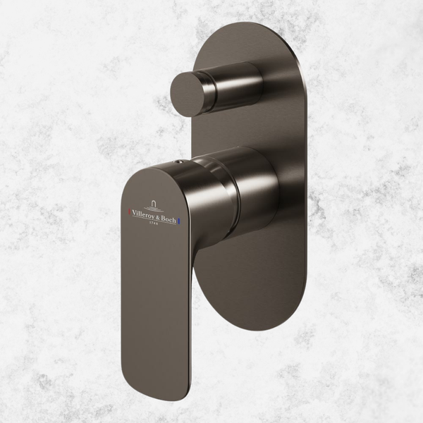 Villeroy & Boch O.Novo Diverter Mixer Gunmetal (Trim Kit Only)