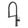 Phoenix Blix Flexible Hose Matte Black Sink Mixer Round