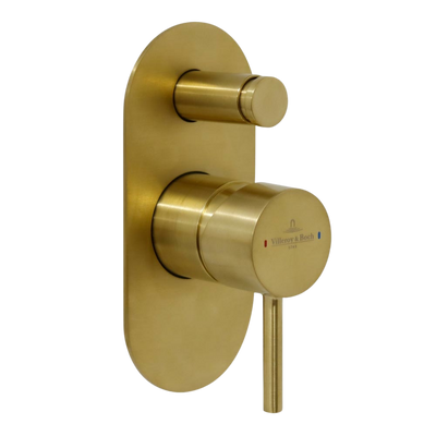 Villeroy & Boch Vita Diverter Mixer Brushed Gold (Trim Kit Only)
