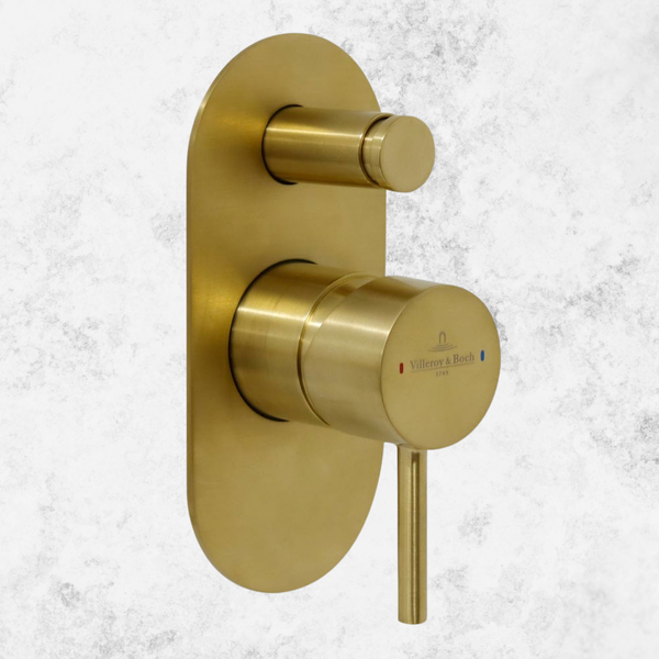 Villeroy & Boch Vita Diverter Mixer Brushed Gold (Trim Kit Only)