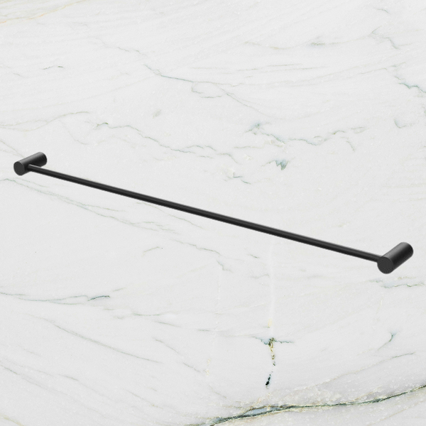 Phoenix Vivid Slimline Single Towel Rail 800mm Matte Black