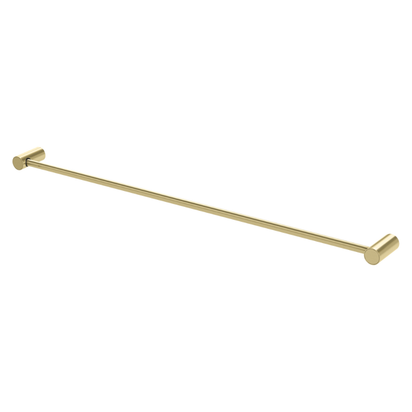 Phoenix Vivid Slimline Single Towel Rail 800mm Brushed Gold