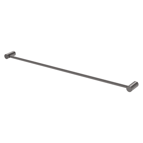 Phoenix Vivid Slimline Single Towel Rail 800mm Brushed Carbon