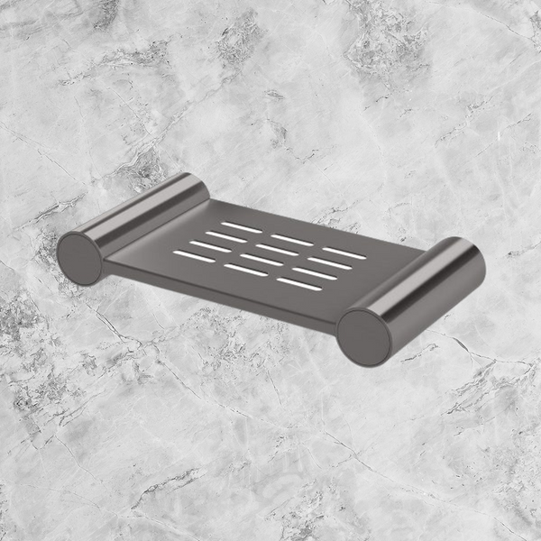 Phoenix Vivid Slimline Soap Dish Holder Brushed Carbon