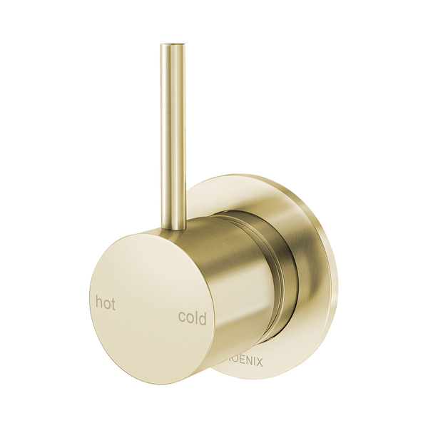 Phoenix Vivid Slimline Up Shower / Wall Mixer Brushed Gold