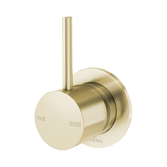 Phoenix Vivid Slimline Up Shower / Wall Mixer Lead Free Brushed Gold