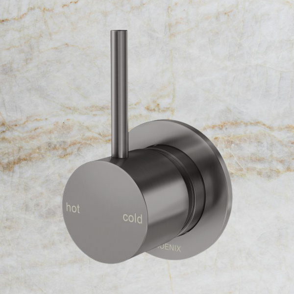 Phoenix Vivid Slimline Up Shower / Wall Mixer Brushed Carbon