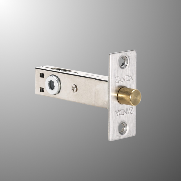 Zanda Privacy Bolt Tubular 60mm Backset Brushed Nickel