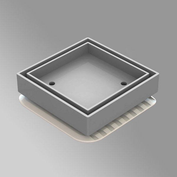 Art Australia 100mm Square Bermuda Megaflex 50mm Outlet Chrome