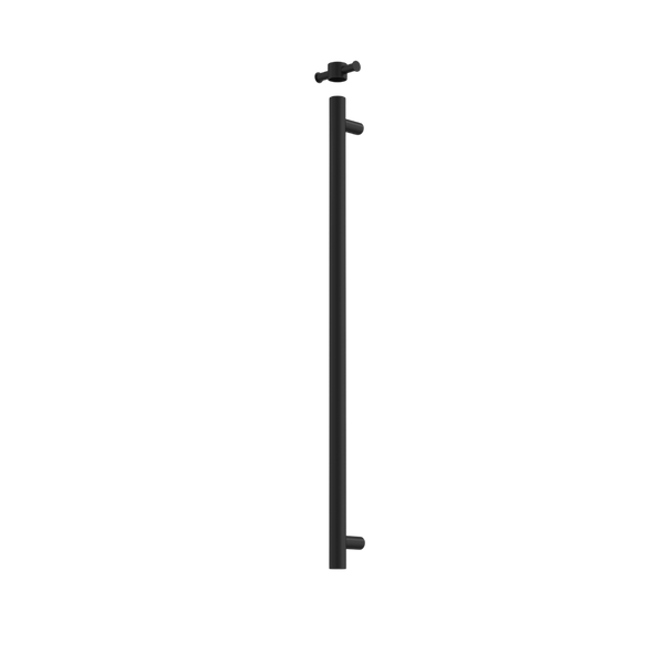 Caroma Liano II Heated Towel Rail Vertical Matte Black