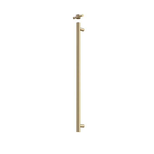 Liano II Heated Towel Rail Vertical Brushed Brass (Transformer not included)