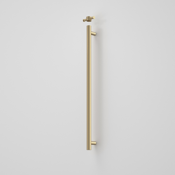Caroma Liano II Heated Towel Rail Vertical Brushed Brass