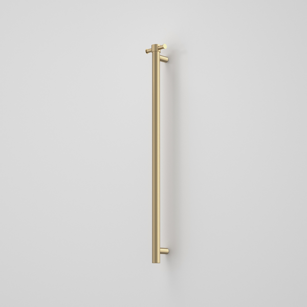 Caroma Liano II Heated Towel Rail Vertical Brushed Brass