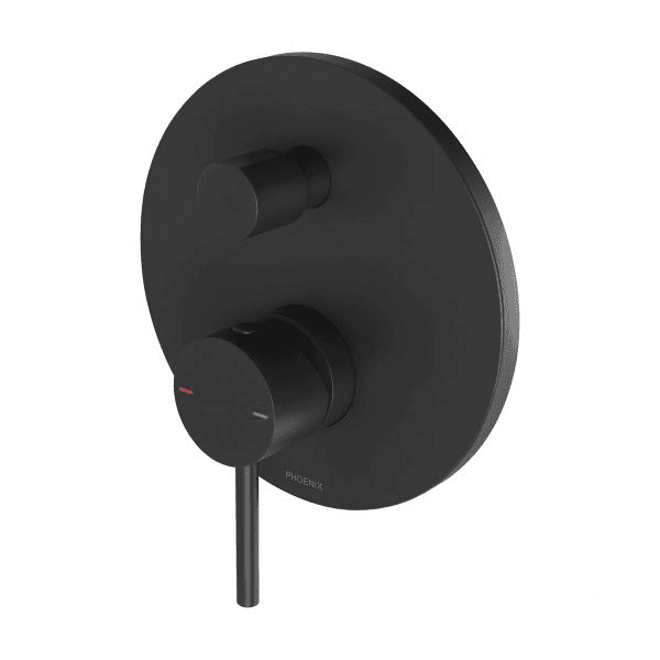 Phoenix Pina Shower / Bath Diverter Mixer (Trim Kit Only) Matte Black