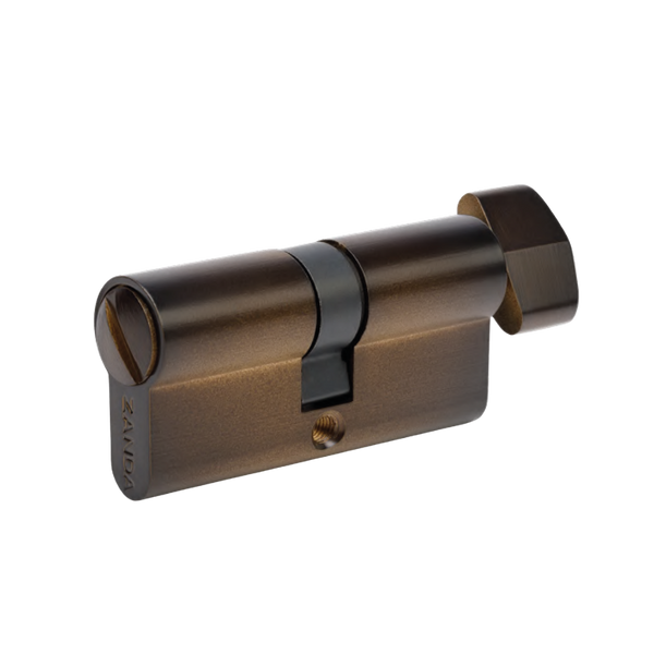 Zanda Euro Privacy Turn and Release Cylinder Ember Bronze