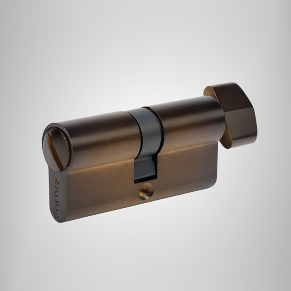 Zanda Euro Privacy Turn and Release Cylinder Ember Bronze