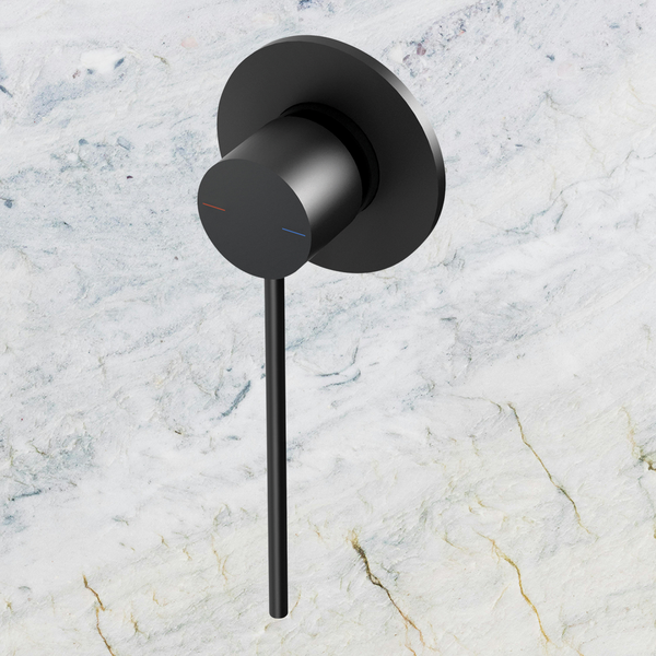 Phoenix Vivid Slimline Shower / Wall Mixer with Extended Lever Matte Black