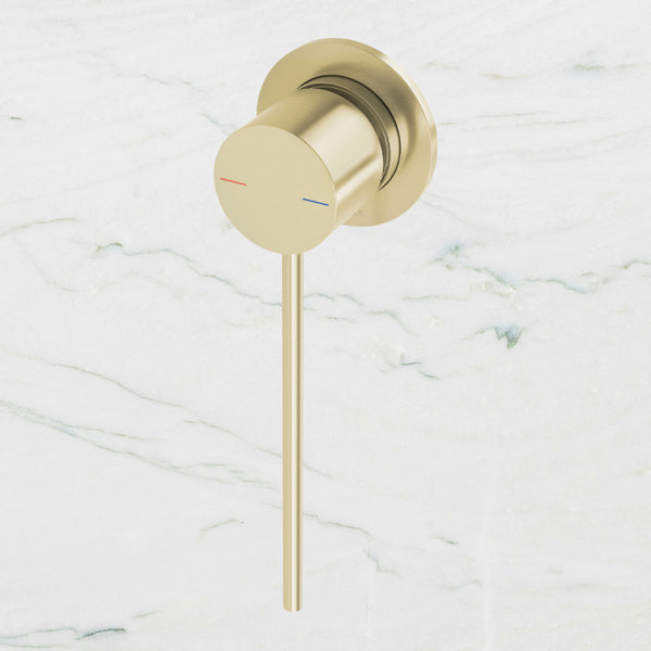 Phoenix Vivid Slimline SwitchMix Shower / Wall Mixer 60mm Backplate and Extended Lever Brushed Gold