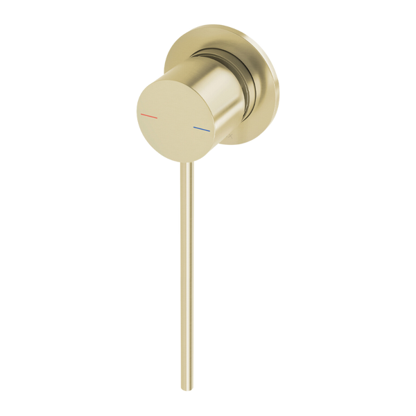 Phoenix Vivid Slimline SwitchMix Shower / Wall Mixer 60mm Backplate and Extended Lever Brushed Gold