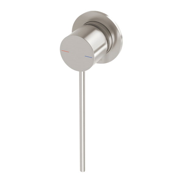 Phoenix Vivid Slimline SwitchMix Shower / Wall Mixer 60mm Backplate and Extended Lever Brushed Nickel