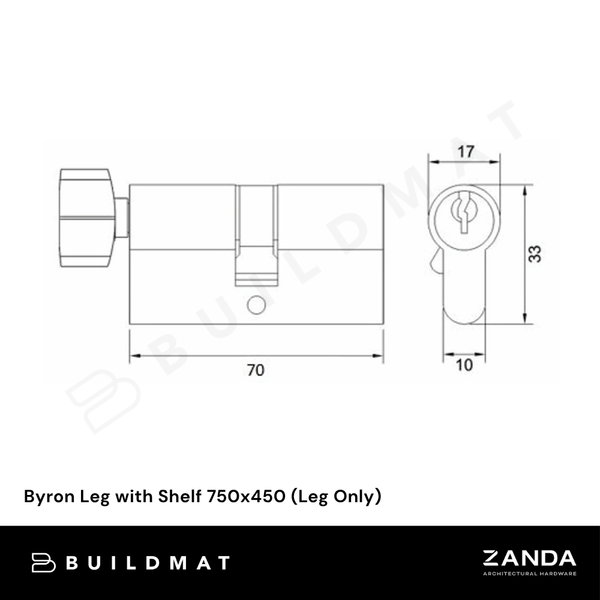 Zanda Euro Profile Cylinders Ember Bronze