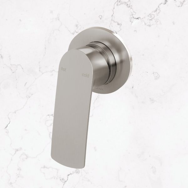 Phoenix Mekko SwitchMix Shower / Wall Mixer Round Plate (Complete Kit) Brushed Nickel Lead Free