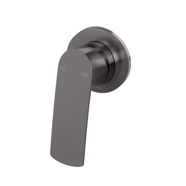 Phoenix Mekko SwitchMix Shower/Wall Mixer Round Plate (Fit-Off Kit) Brushed Carbon Lead Free