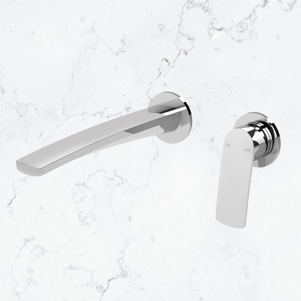 Phoenix Mekko SwitchMix Wall Basin / Bath Mixer Set 200mm Round Plates (Fit-Off Kit Only) Lead Free Chrome