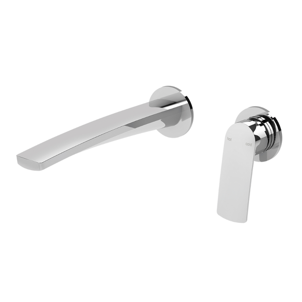 Phoenix Mekko SwitchMix Wall Basin / Bath Mixer Set 200mm Round Plates (Complete Kit) Lead Free Chrome