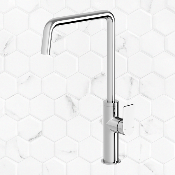 Phoenix Mekko Chrome Sink Mixer 190mm Squareline