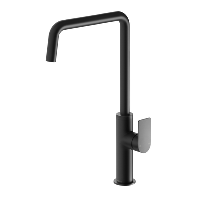 Phoenix Mekko Matte Black Sink Mixer 190mm Squareline