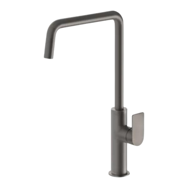 Mekko Brushed Gunmetal Sink Mixer 190mm Squareline