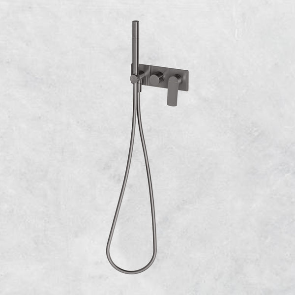 Phoenix Mekko Wall Shower System Brushed Carbon