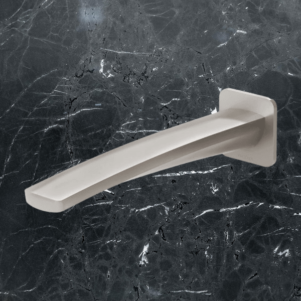 Phoenix Mekko Wall Basin Outlet 200mm Brushed Nickel Lead Free