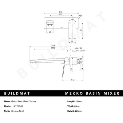 Mekko Basin Mixer Chrome