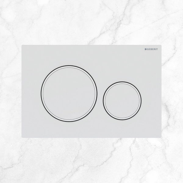 Geberit Sigma 20 Round Dual Flush Button Matte White