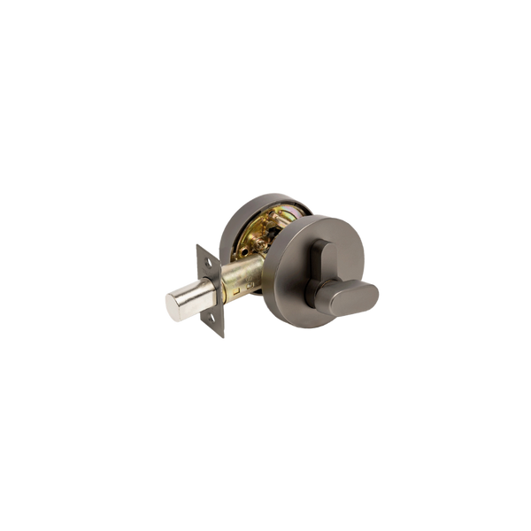 Zanda Triad Round Slimline Deadbolts Graphite Nickel