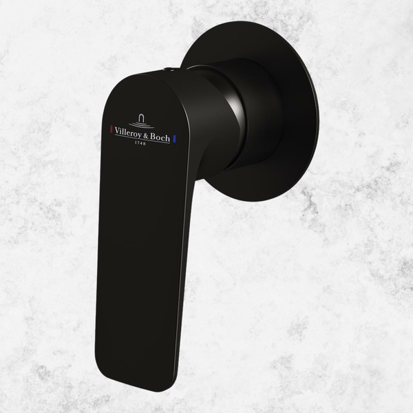 Villeroy & Boch O.Novo Style Shower Mixer Matte Black (Trim Kit Only)