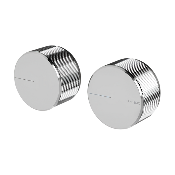 Phoenix Axia Wall Top Assemblies 15mm Extended Spindles Chrome
