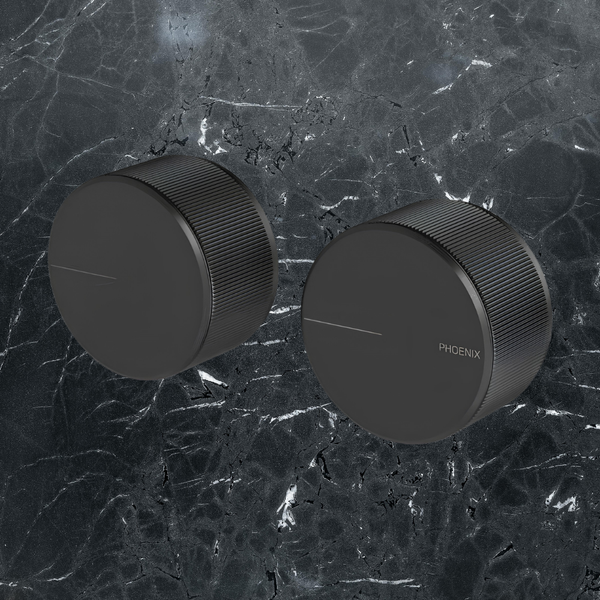 Phoenix Axia Wall Top Assemblies 15mm Extended Spindles Matte Black