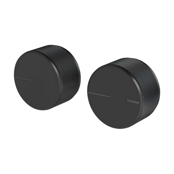 Phoenix Axia Wall Top Assemblies 15mm Extended Spindles Matte Black