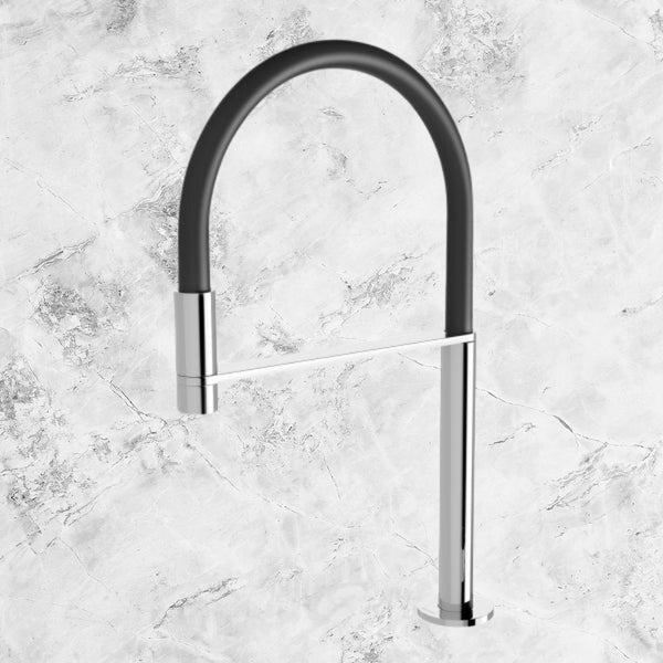 Phoenix Axia Hob Sink Outlet Flexible Hose 230mm Chrome