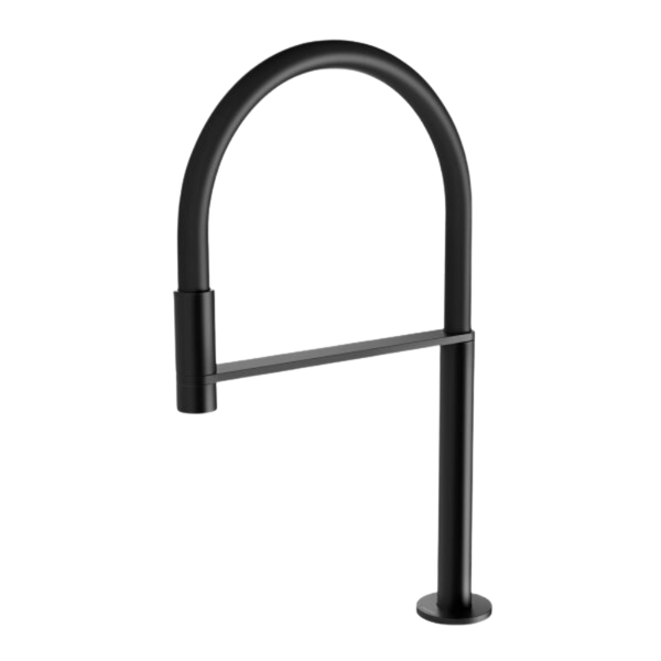 Phoenix Axia Hob Sink Outlet Flexible Hose 230mm Matte Black