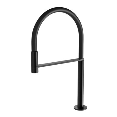 Axia Hob Sink Outlet Flexible Hose 230mm Matte Black