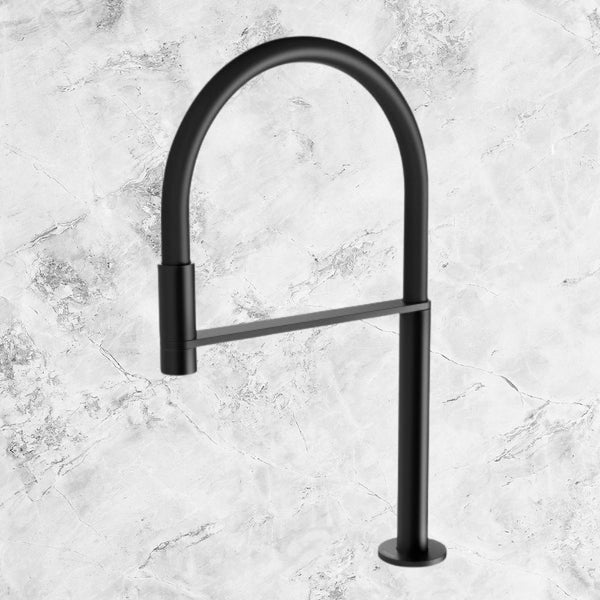 Phoenix Axia Hob Sink Outlet Flexible Hose 230mm Matte Black